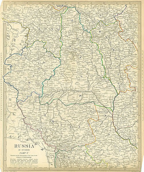 Карта Россия в Европе, часть V, 1835г. 1
