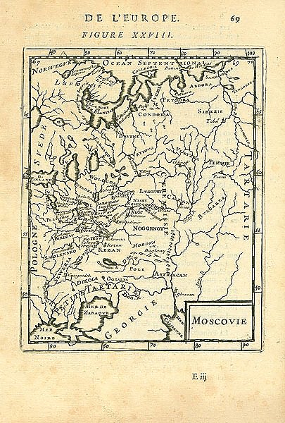 Карта Великого княжества Московского №3