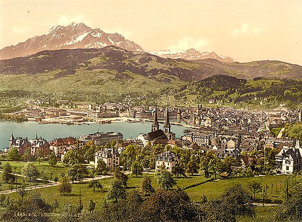 Швейцария. Город Люцерн и гора Пилатус
