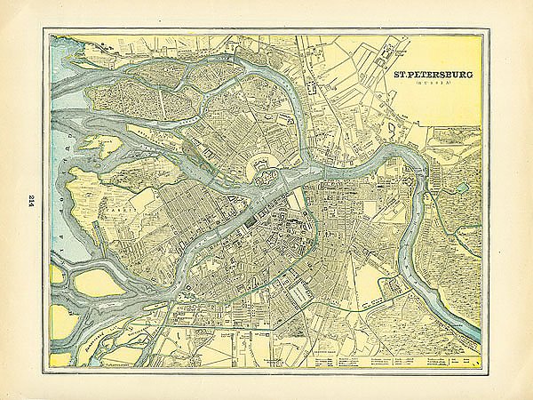 Карта Санкт-Петербурга, 1899 1