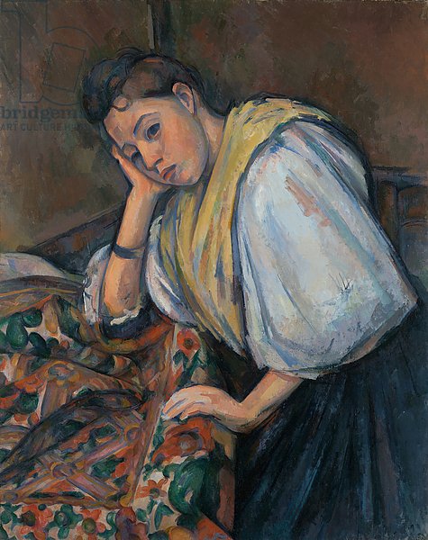 Young Italian woman at a Table, c.1895-1900