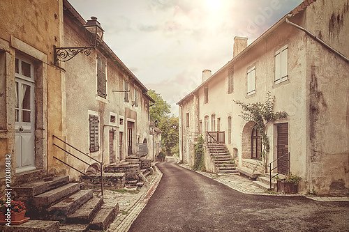 Старая улица во Франции. Винтажный стиль
