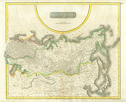 Постер Карта Российской Империи, 1814 г. 1