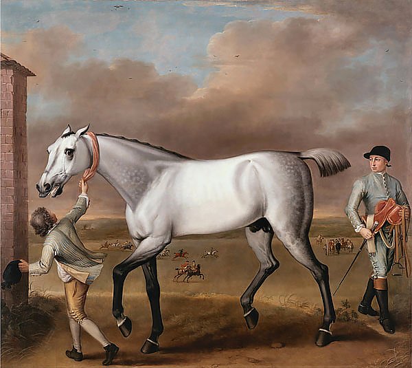 The Duke of Hamilton's Grey Racehorse Victorious at Newmarket 1725