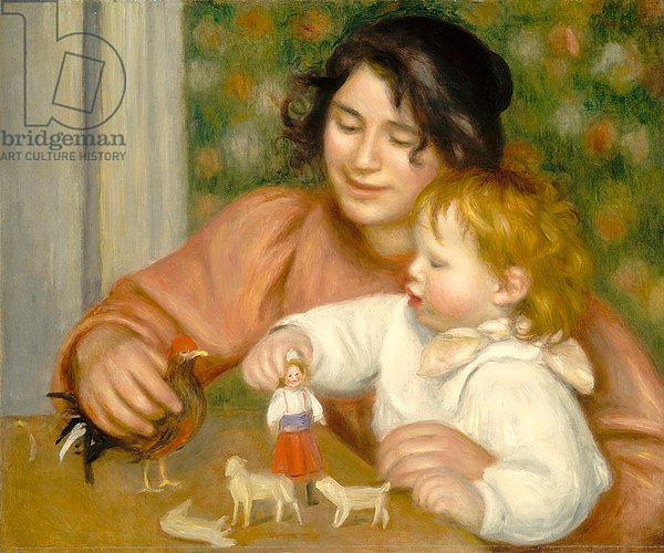 Child with Toys, Gabrielle and the Artist's son, Jean, 1895-96
