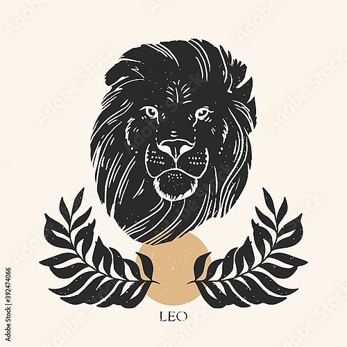 Знак зодиака Лев в стиле бохо