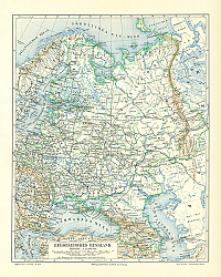 Постер Карта европейской части России 6