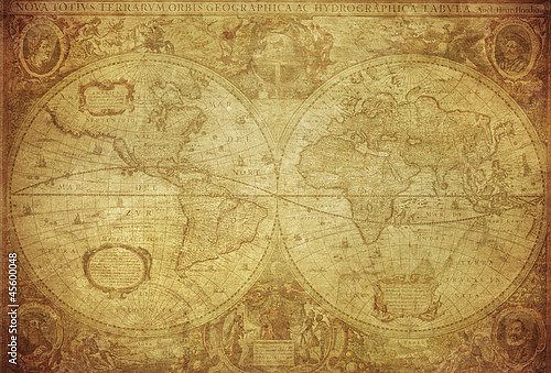 Стилизованная карта мира, 1630