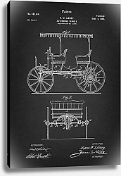 Постер Патент на моторизированную повозку, 1900г