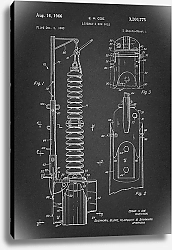 Постер Патент на линейный изолятор для высоковольтных линий элктропередач, 1966 г