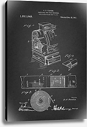 Постер Патент на ленту для кассового аппарата,1911г