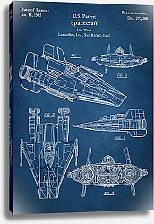 Постер Патент на космический корабль, Star Wars, 1985г