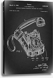 Постер Патент на телефон,1952г