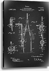 Постер Патент на чертежный инструмент, 1912г