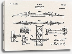 Постер Патент на конструкцию моста 2, 1940г