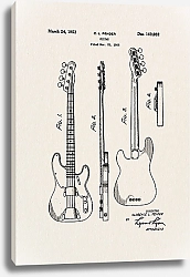 Постер Патент на гитару Fender, 1953г