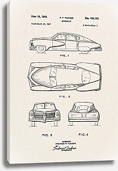 Постер Патент на автомобиль, 1949г