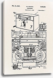 Постер Патент на телеграфон, 1947 г.