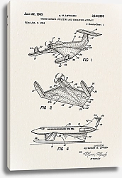 Постер Патент на эксперементальные самолеты, 1965г
