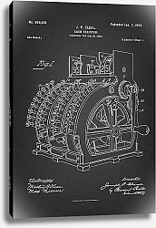 Постер Патент на кассовый аппарат, 1902г