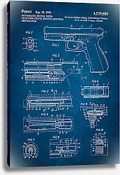 Постер Патент на автоматический пистолет Glock, 1985г
