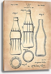Постер Патент на бутылку для лимонада, 1937г