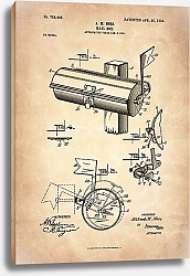 Постер Патент на почтовый ящик, 1904г