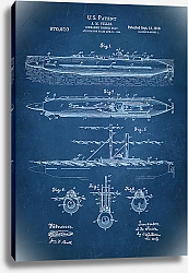 Постер Патент на подводную лодку, 1910г