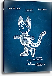 Постер Патент на игрушку - кот Феликс, 1925г