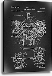 Постер Патент на двигатель V-8, 1962г