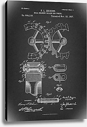 Постер Патент на шарикоподшипниковое зубчатое колесо, 1897г