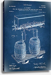 Постер Патент на разливной аппарат для пива, 1900г