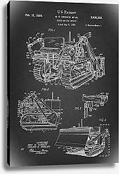 Постер Патент на землеройную машину, 1936г
