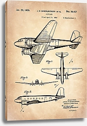 Постер Патент на самолет, 1935г