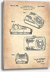 Постер Патент на корпус телефона, 1949г