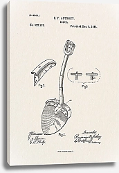 Постер Патент на лопату, 1885г