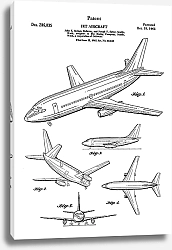 Постер Патент на Боинг 737, 1966г