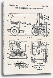 Постер Патент на ледовый автокаток, 1971г