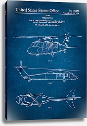 Постер Патент на вертолет, 1974г