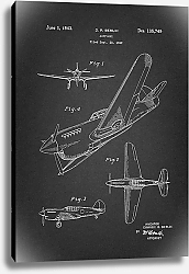Постер Патент на аэроплан, 1943г