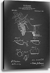 Постер Патент на устройство для сбора винограда, 1909г