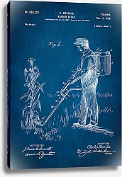 Постер Патент на садовоый опрыскиватель, 1899г