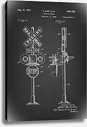 Постер Патент на железнодорожный светофор, 1937г