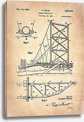 Постер Патент на конструкцию моста, 1940г
