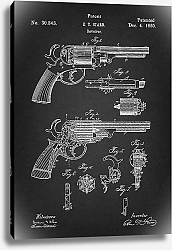 Постер Патент на револьвер, 1860г