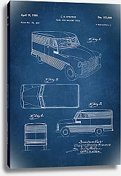 Постер Патент на грузовик для доставки, 1946г