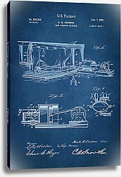 Постер Патент на молокодоильный аппарат, 1900г