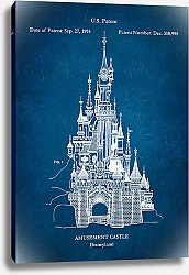 Постер Патент на развлекательный замок Disneyland, 1994г