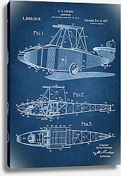 Постер Патент на самолет Curtiss, 1917г