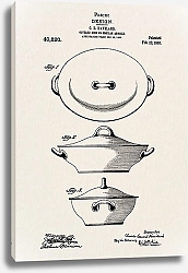Постер Патент на блюдо с крышкой, 1910г
